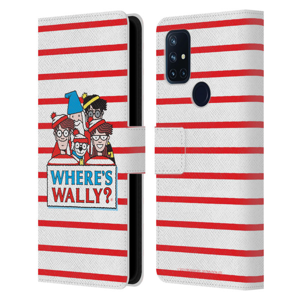 Where's Wally? Graphics Characters Leather Book Wallet Case Cover For OnePlus Nord N10 5G