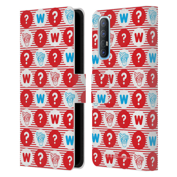 Where's Wally? Graphics Circle Leather Book Wallet Case Cover For OPPO Find X2 Neo 5G