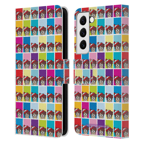 Where's Wally? Graphics Portrait Pattern Leather Book Wallet Case Cover For Samsung Galaxy S22 5G