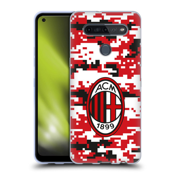 AC Milan Crest Patterns Digital Camouflage Soft Gel Case for LG K51S