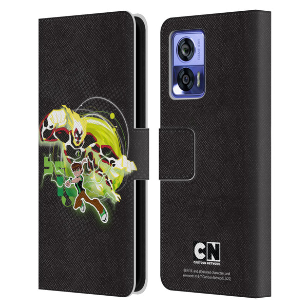 Ben 10: Omniverse Graphics Heatblast Leather Book Wallet Case Cover For Motorola Edge 30 Neo 5G