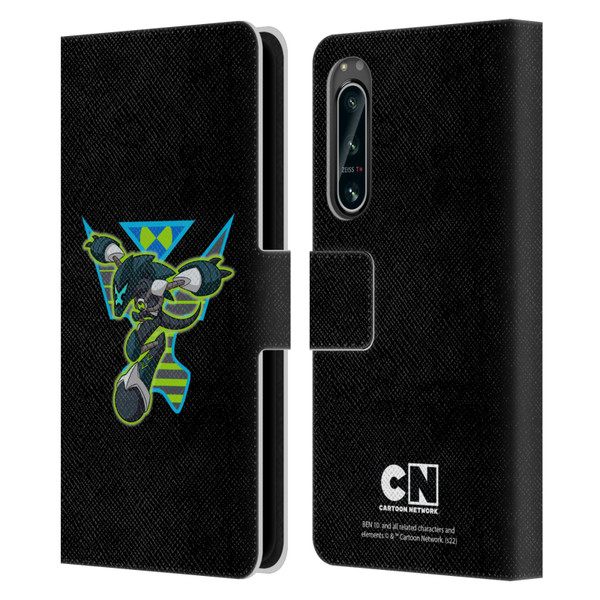 Ben 10: Animated Series Graphics Alien Leather Book Wallet Case Cover For Sony Xperia 5 IV
