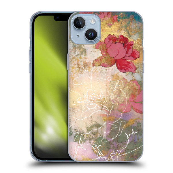 Aimee Stewart Smokey Floral Midsummer Soft Gel Case for Apple iPhone 14 Plus