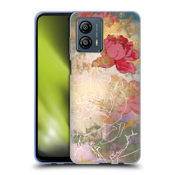 Aimee Stewart Smokey Floral Midsummer Soft Gel Case for Motorola Moto G53 5G