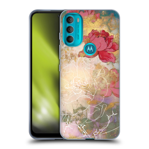Aimee Stewart Smokey Floral Midsummer Soft Gel Case for Motorola Moto G71 5G