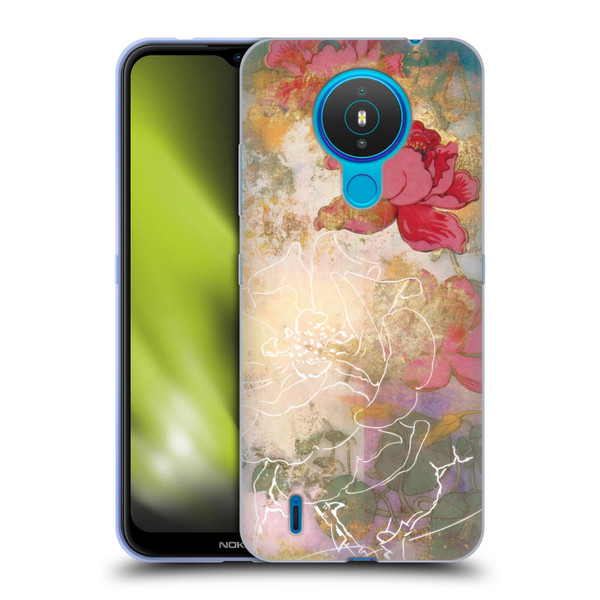 Aimee Stewart Smokey Floral Midsummer Soft Gel Case for Nokia 1.4