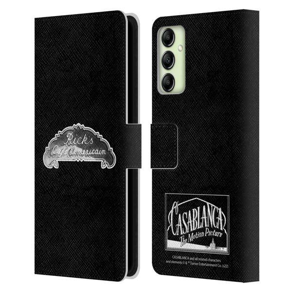 Casablanca Graphics Rick's Cafe Leather Book Wallet Case Cover For Samsung Galaxy A14 5G