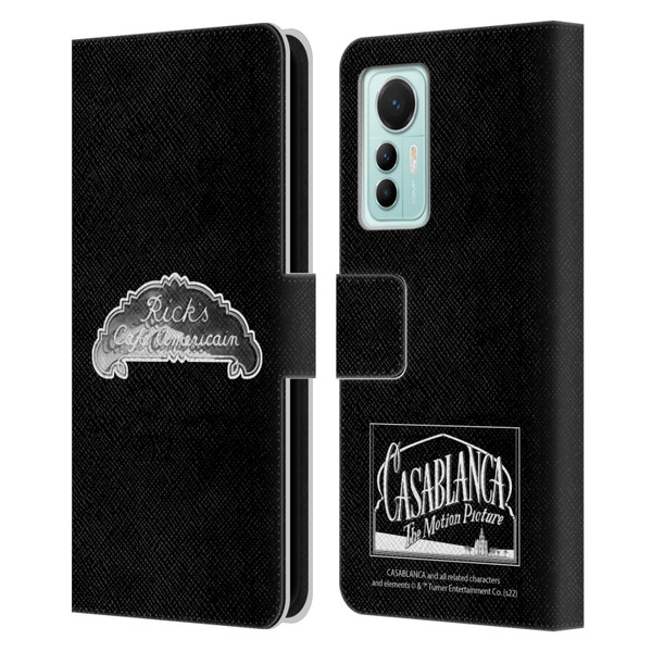 Casablanca Graphics Rick's Cafe Leather Book Wallet Case Cover For Xiaomi 12 Lite