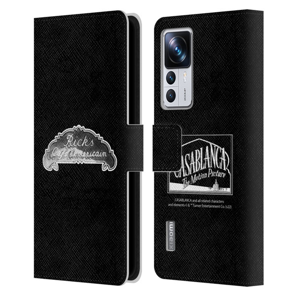 Casablanca Graphics Rick's Cafe Leather Book Wallet Case Cover For Xiaomi 12T Pro