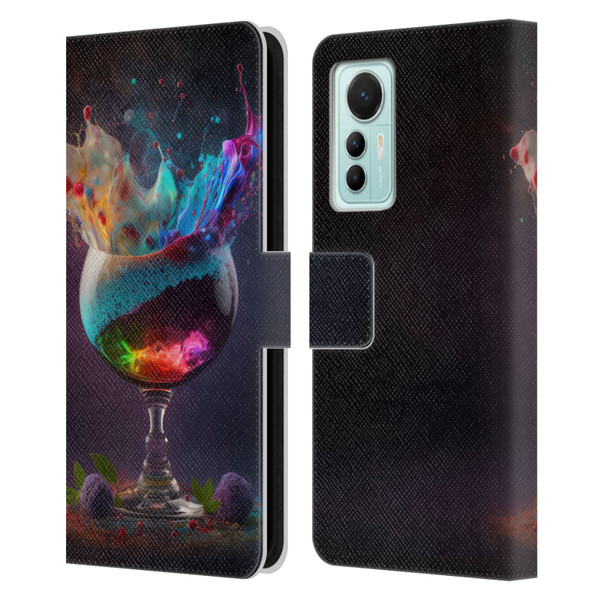 Spacescapes Cocktails Universal Magic Leather Book Wallet Case Cover For Xiaomi 12 Lite