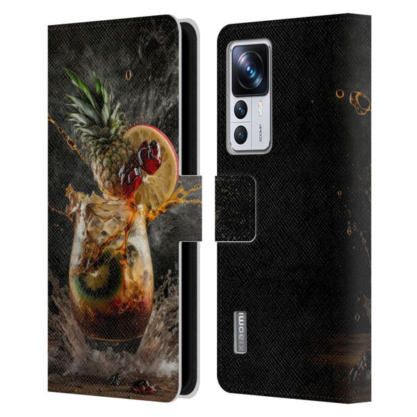 Spacescapes Cocktails Exploding Mai Tai Leather Book Wallet Case Cover For Xiaomi 12T Pro