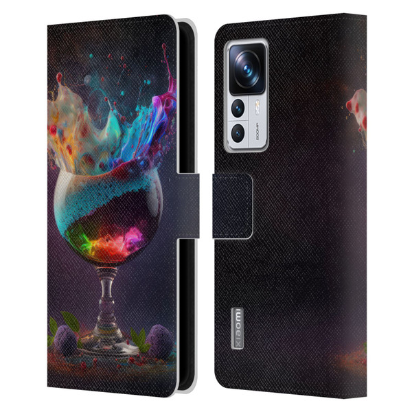 Spacescapes Cocktails Universal Magic Leather Book Wallet Case Cover For Xiaomi 12T Pro
