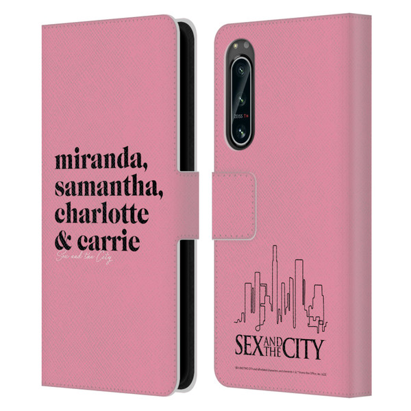 Sex and The City: Television Series Graphics Character 2 Leather Book Wallet Case Cover For Sony Xperia 5 IV