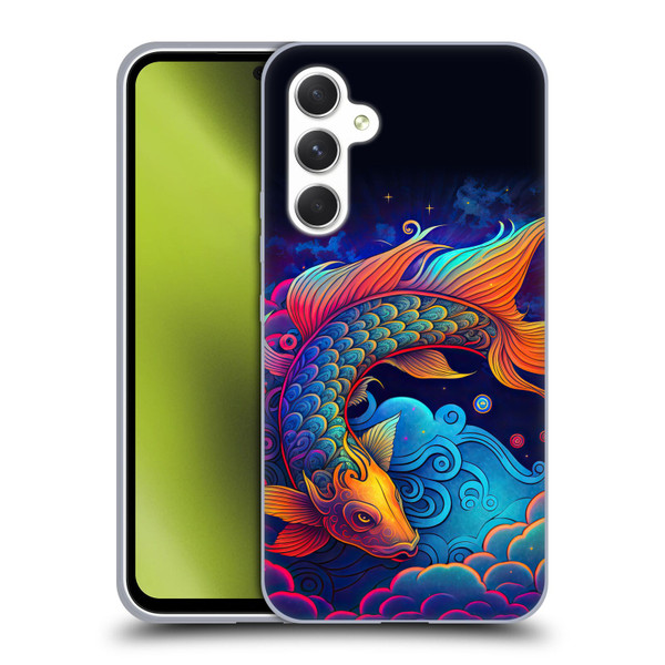 Wumples Cosmic Animals Clouded Koi Fish Soft Gel Case for Samsung Galaxy A54 5G