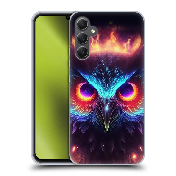 Wumples Cosmic Animals Owl Soft Gel Case for Samsung Galaxy A34 5G