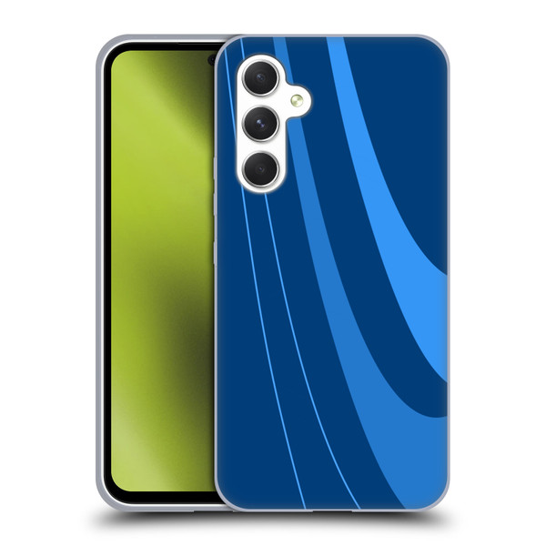 Ameritech Graphics Blue Mono Swirl Soft Gel Case for Samsung Galaxy A54 5G