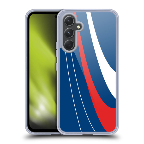 Ameritech Graphics Red And White Swirl Soft Gel Case for Samsung Galaxy A54 5G