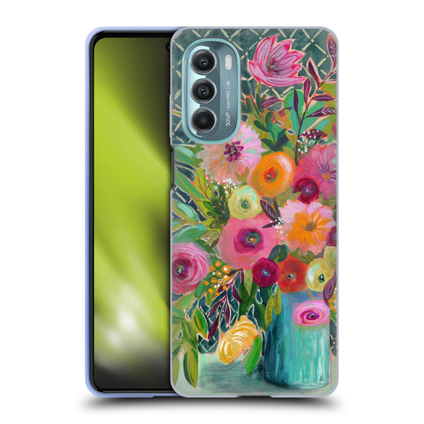 Suzanne Allard Floral Graphics Hope Springs Soft Gel Case for Motorola Moto G Stylus 5G (2022)