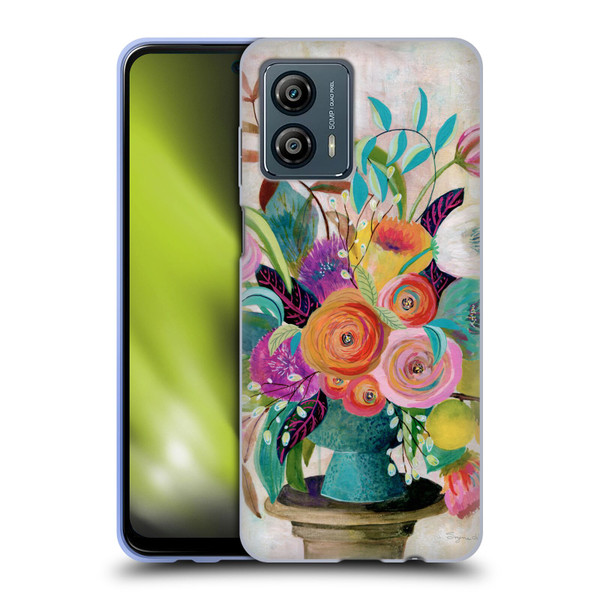Suzanne Allard Floral Graphics Charleston Glory Soft Gel Case for Motorola Moto G53 5G