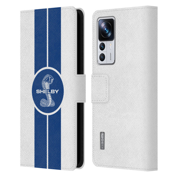Shelby Car Graphics 1965 427 S/C White Leather Book Wallet Case Cover For Xiaomi 12T Pro