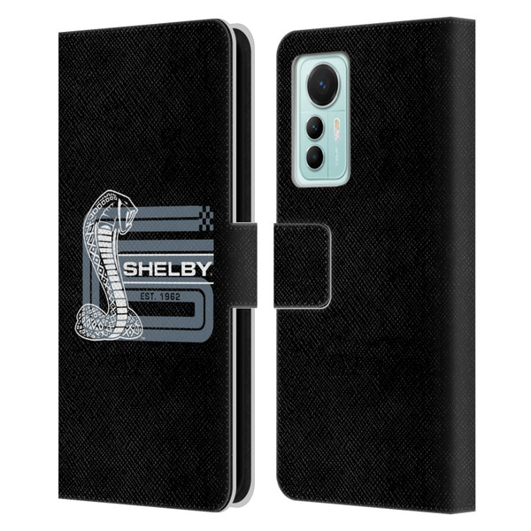 Shelby Logos CS Super Snake Leather Book Wallet Case Cover For Xiaomi 12 Lite