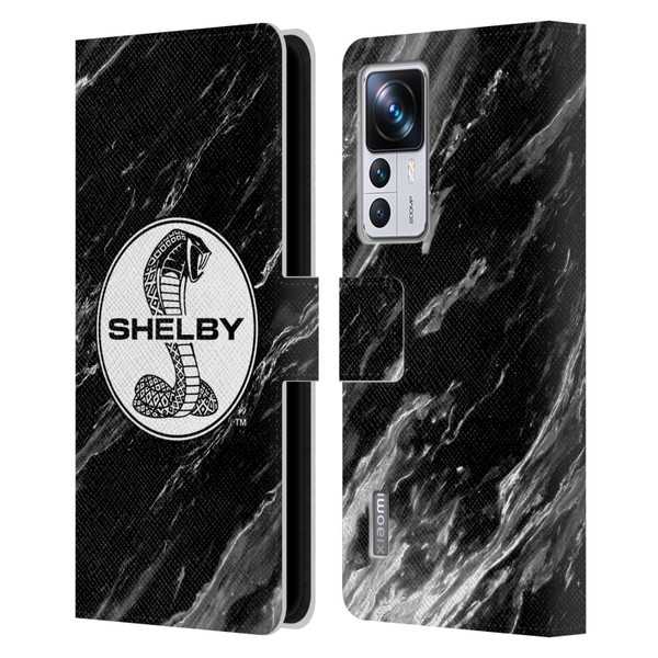 Shelby Logos Marble Leather Book Wallet Case Cover For Xiaomi 12T Pro