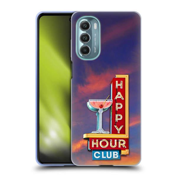 Larry Grossman Retro Collection Happy Hour Club Soft Gel Case for Motorola Moto G Stylus 5G (2022)