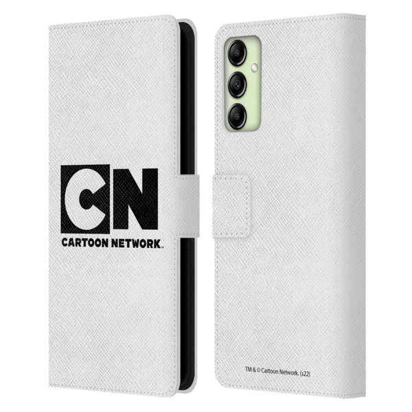 Cartoon Network Logo Plain Leather Book Wallet Case Cover For Samsung Galaxy A14 5G