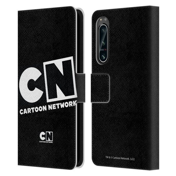 Cartoon Network Logo Oversized Leather Book Wallet Case Cover For Sony Xperia 5 IV