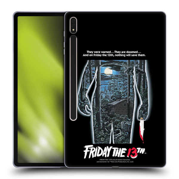 Friday the 13th 1980 Graphics Poster Soft Gel Case for Samsung Galaxy Tab S8 Plus