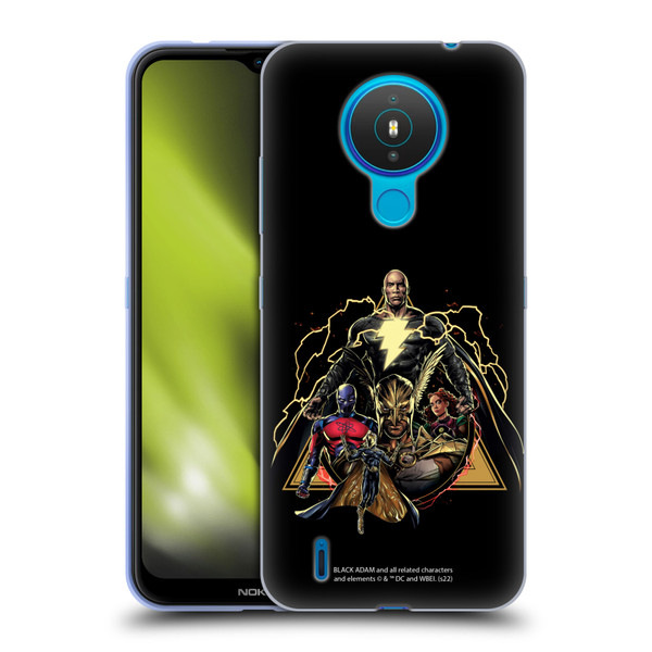 Black Adam Graphics Group Soft Gel Case for Nokia 1.4