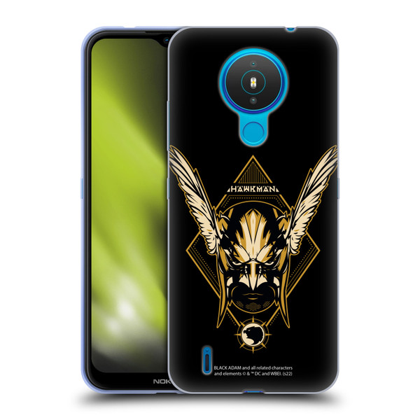 Black Adam Graphics Hawkman Soft Gel Case for Nokia 1.4