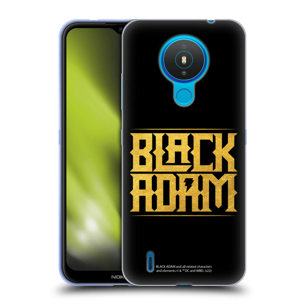 Black Adam Graphics Logotype Soft Gel Case for Nokia 1.4