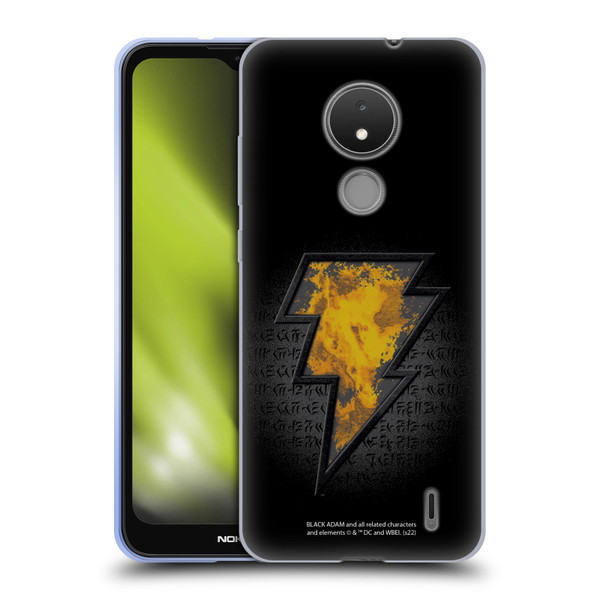 Black Adam Graphics Icon Soft Gel Case for Nokia C21