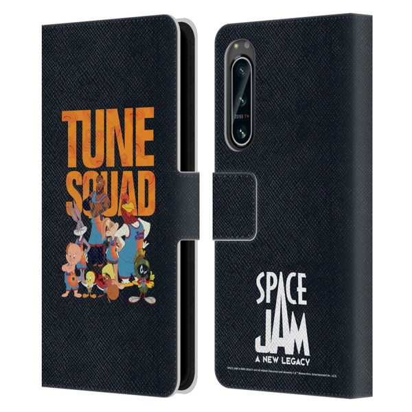 Space Jam: A New Legacy Graphics Tune Squad Leather Book Wallet Case Cover For Sony Xperia 5 IV