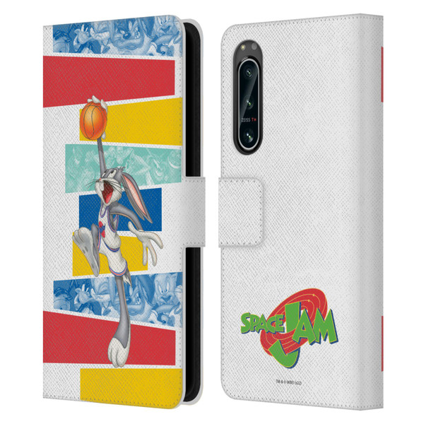 Space Jam (1996) Graphics Bugs Bunny Leather Book Wallet Case Cover For Sony Xperia 5 IV