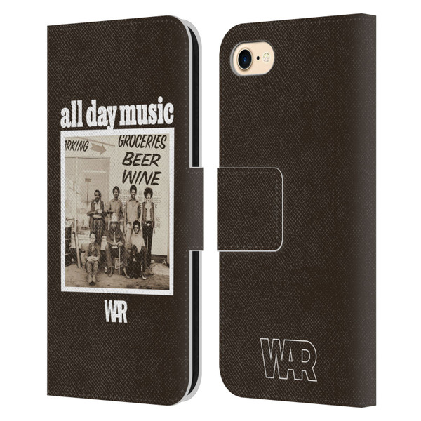War Graphics All Day Music Album Leather Book Wallet Case Cover For Apple iPhone 7 / 8 / SE 2020 & 2022