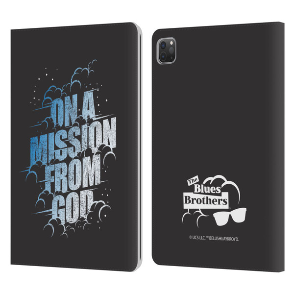 The Blues Brothers Graphics On A Mission From God Leather Book Wallet Case Cover For Apple iPad Pro 11 2020 / 2021 / 2022