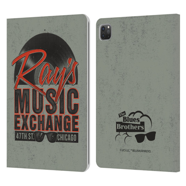 The Blues Brothers Graphics Ray's Music Exchange Leather Book Wallet Case Cover For Apple iPad Pro 11 2020 / 2021 / 2022