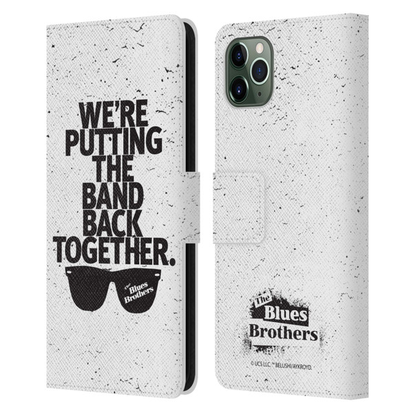 The Blues Brothers Graphics The Band Back Together Leather Book Wallet Case Cover For Apple iPhone 11 Pro Max