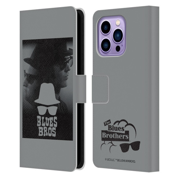 The Blues Brothers Graphics Jake And Elwood Leather Book Wallet Case Cover For Apple iPhone 14 Pro Max
