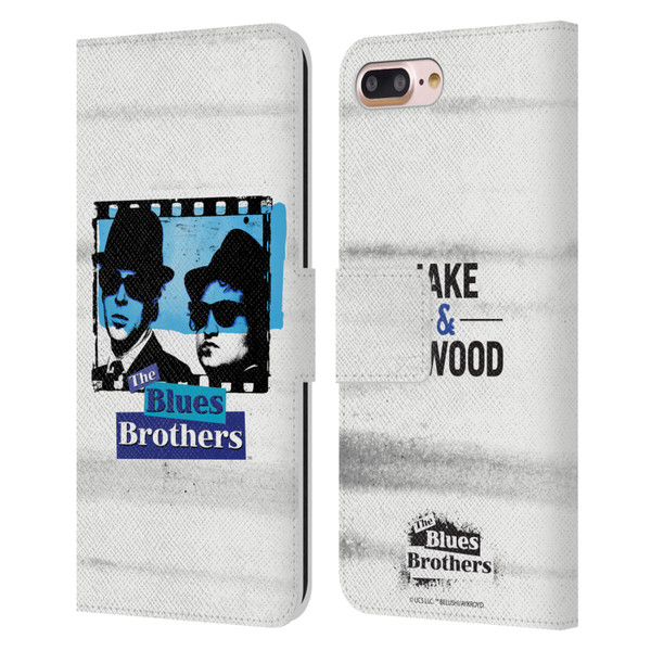 The Blues Brothers Graphics Film Leather Book Wallet Case Cover For Apple iPhone 7 Plus / iPhone 8 Plus