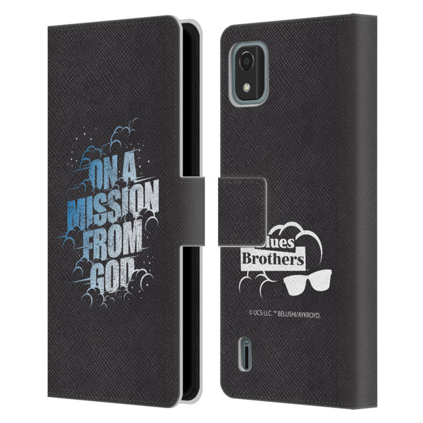 The Blues Brothers Graphics On A Mission From God Leather Book Wallet Case Cover For Nokia C2 2nd Edition