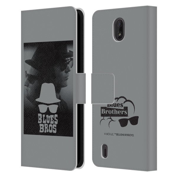 The Blues Brothers Graphics Jake And Elwood Leather Book Wallet Case Cover For Nokia C01 Plus/C1 2nd Edition