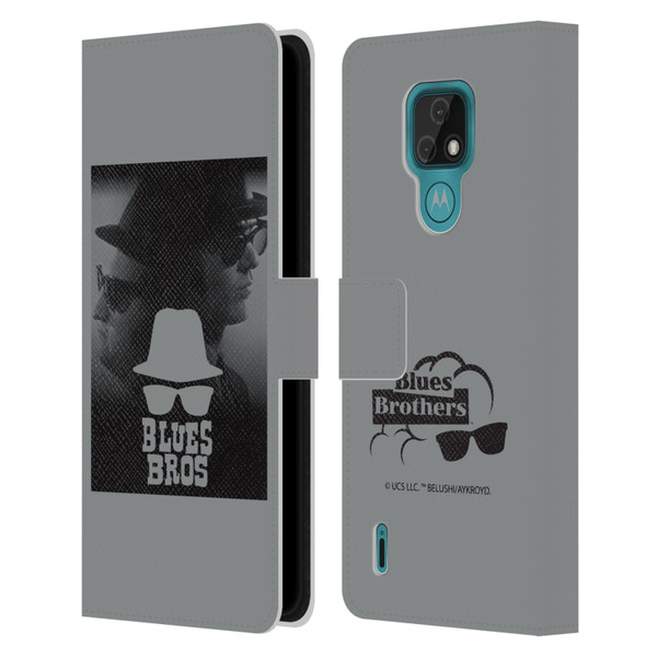 The Blues Brothers Graphics Jake And Elwood Leather Book Wallet Case Cover For Motorola Moto E7