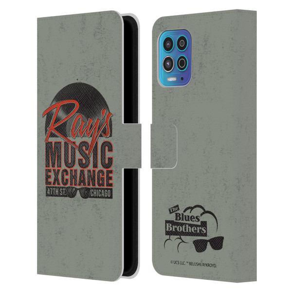 The Blues Brothers Graphics Ray's Music Exchange Leather Book Wallet Case Cover For Motorola Moto G100