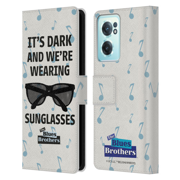 The Blues Brothers Graphics Sunglasses Leather Book Wallet Case Cover For OnePlus Nord CE 2 5G