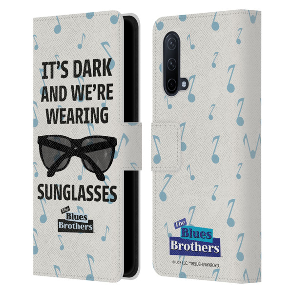 The Blues Brothers Graphics Sunglasses Leather Book Wallet Case Cover For OnePlus Nord CE 5G