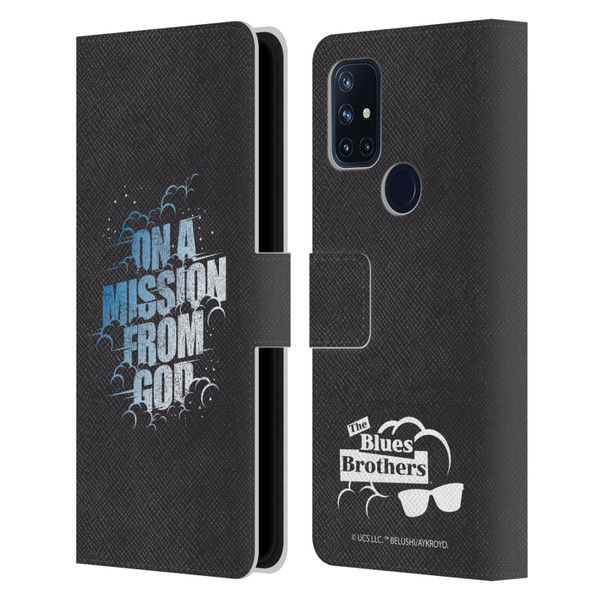 The Blues Brothers Graphics On A Mission From God Leather Book Wallet Case Cover For OnePlus Nord N10 5G