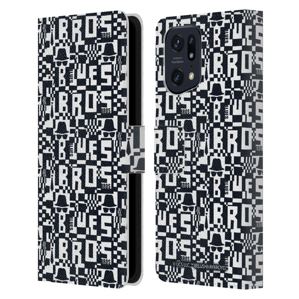 The Blues Brothers Graphics Pattern Leather Book Wallet Case Cover For OPPO Find X5